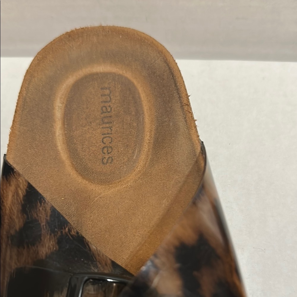 Maurices Leopard Print Slide Sandals - Picture 2 of 5